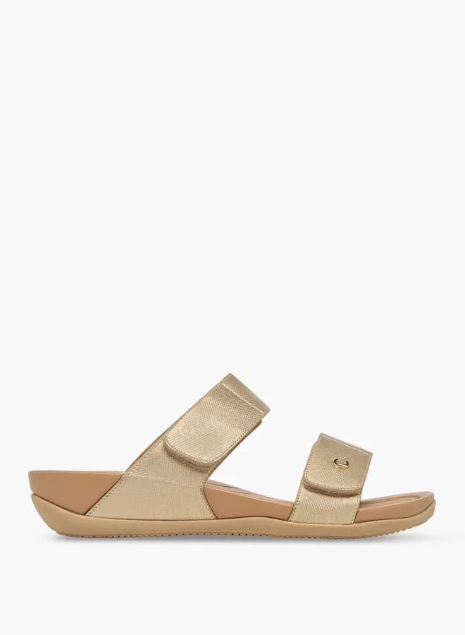 Le Confort Women's Velcro Strap Detail Slip-On Sandals