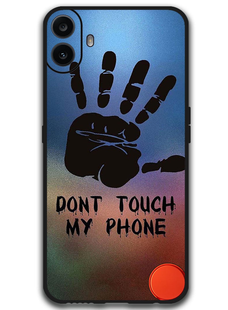 Theodor Protective Case Anti Scratch Shock Proof Bumper Cover For Nothing CMF Phone 1 Dont Touch My Phone Hand - Image 1
