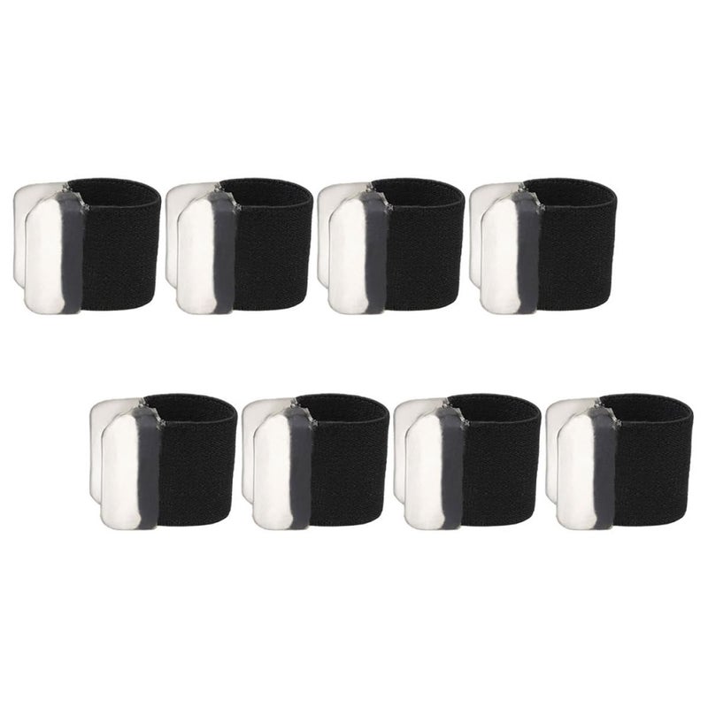 Bunion Splints 4 Pairs Large Black Toe Separators For Overlapping Toes Valgus Support - Image 2