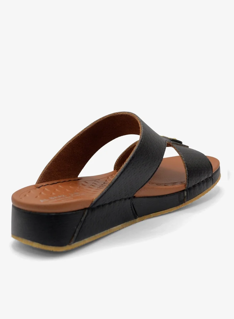 Al Baaz Black Al Baaz Black Arabic Sandals for Men - Traditional Leather Men Sandals for Men | Best Price UAE