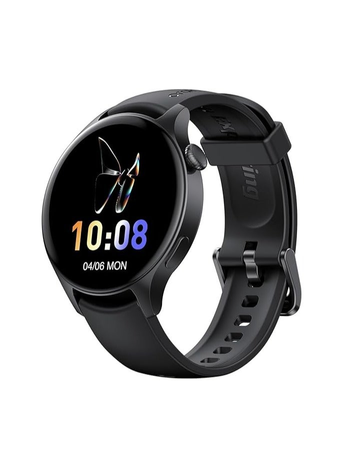 OSW42 ER Smart Watch – 1.43" AMOLED Display, Bluetooth Calling, Fitness Tracker with Heart Rate & SpO2 Monitor, Sports Modes, Waterproof Activity Watch for Android & iPhone – Black  - Image 1