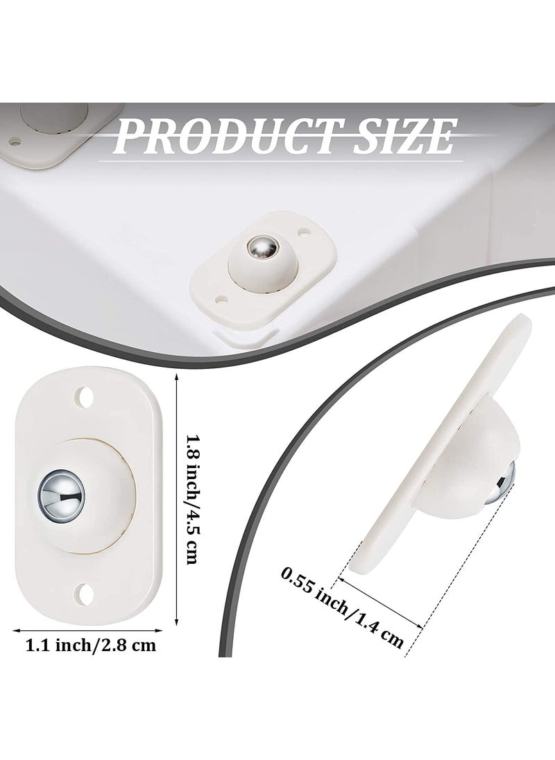 Onpalm Enterprise Onpalm Enterprise 8Pcs Self Adhesive Mini Swivel Casters WheelsUniversal Wheels at The Bottom of The Storage Box Swivel Caster Wheels 360 Degree Rotation Pulley for Furniture Various Storage Boxes  - Image 2