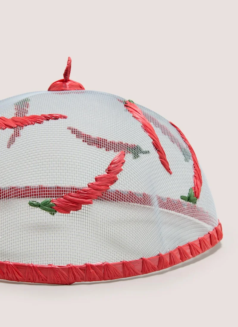 Matalan Chilli Food Cover Red
