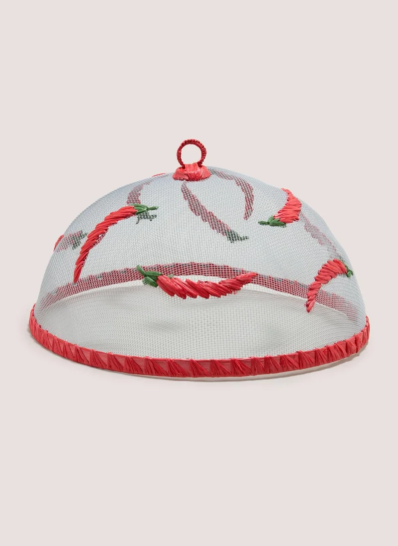 Matalan Chilli Food Cover Red