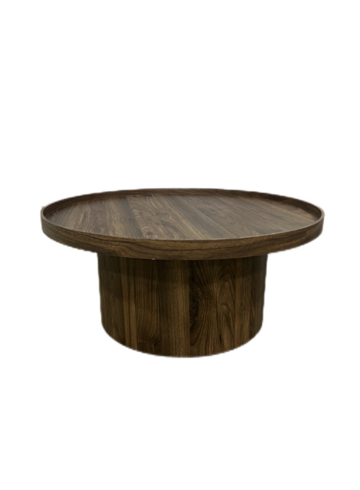Miro Wooden Tea/Coffee Table Set in Brown, 80x35 cm for the Center Table and 50x55 cm for the Side Tables - Image 1