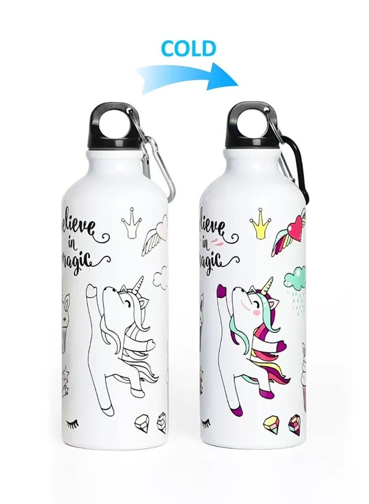 ROEIEIS 500ml Aluminum Sports & Travel Water Bottle​