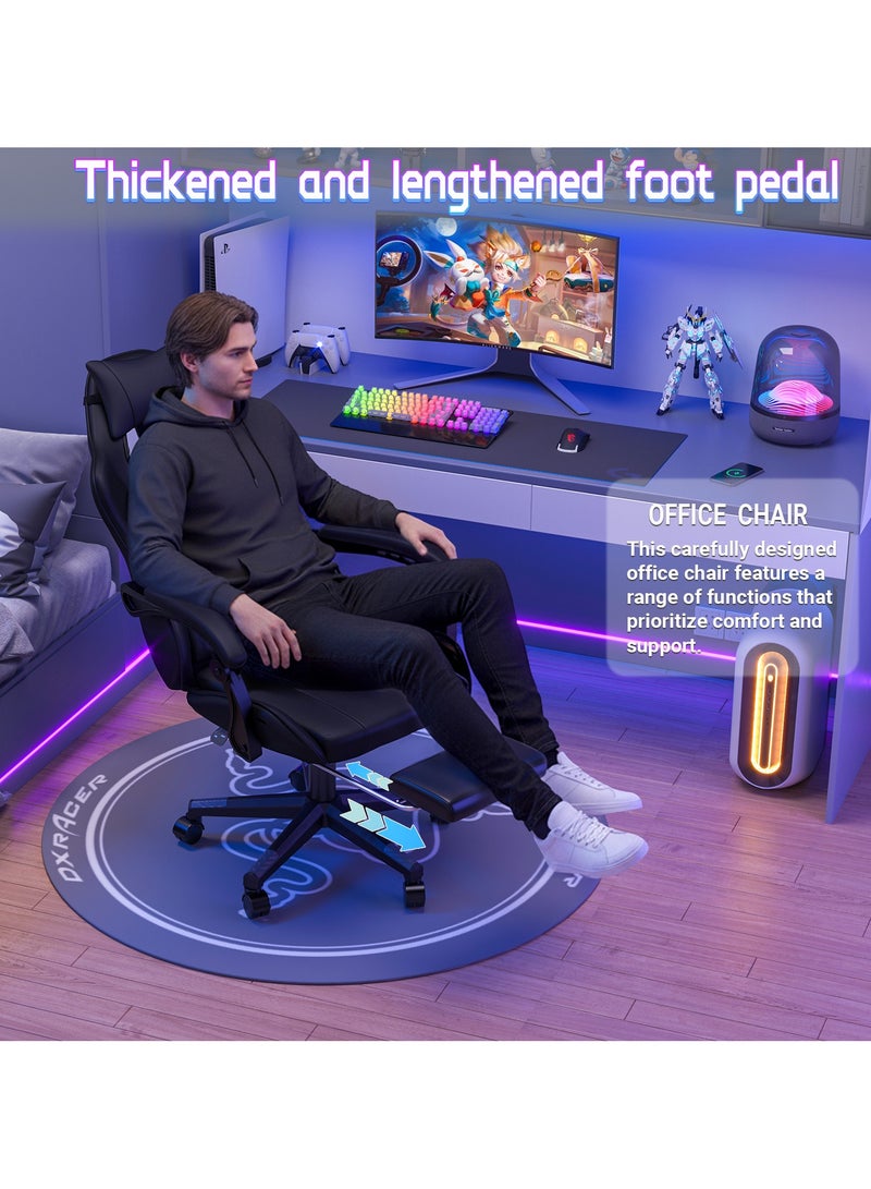 JANTENS Gaming Chair For Home and Office Ergonomic Chair for Adults High Back Reclining Function Computer Office PC Leather Chair Height and Angle Adjustable Neck and Lumbar Support Video Game Chair - Image 3