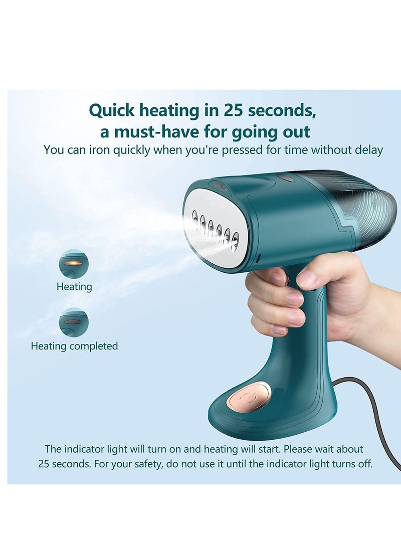 Portable Clothes Steamer Iron,Foldable Handheld Clothing Clothes Steamer, Travel Steamer with Fast Heat up in 25s and Auto Shut Off, Portable Mini Fabric Steam Iron for Home  - Image 3