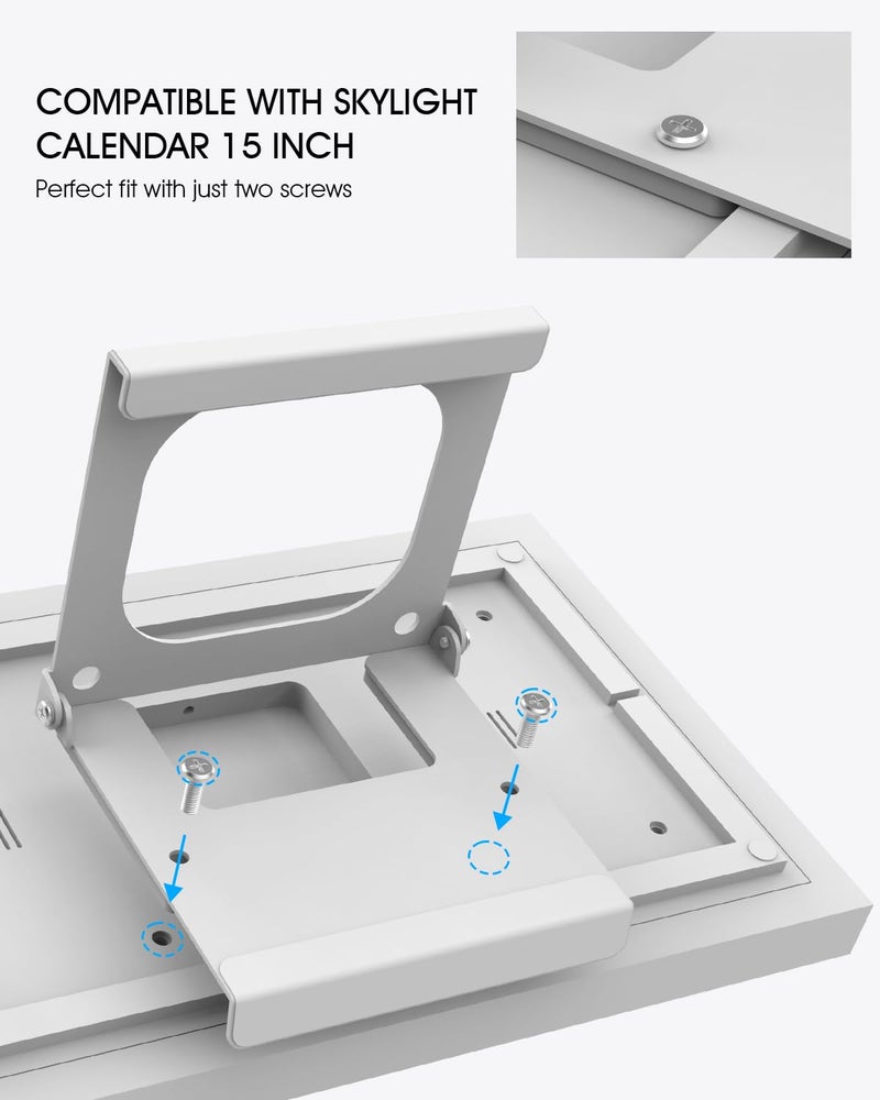 LANGZIHT Adjustable Desktop Stand Compatible with Skylight Calendar 15'' (Gen 1) – Heavy-Duty Metal, Infinite Tilt Adjustment – Premium Accessory for Digital Calendar (Not Compatible with 15 Inch Gen 2) - Image 2
