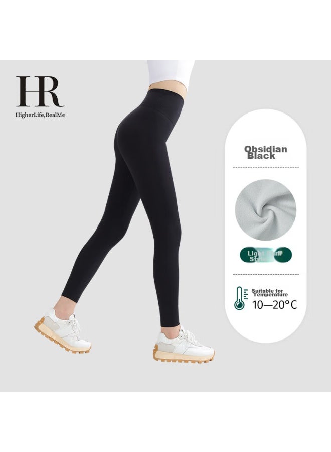 HR Helena Shark Leggings For Women, High-waisted Slimming Tummy Control Lifting Shaping Pants, Obsidian Black, XL - Image 1