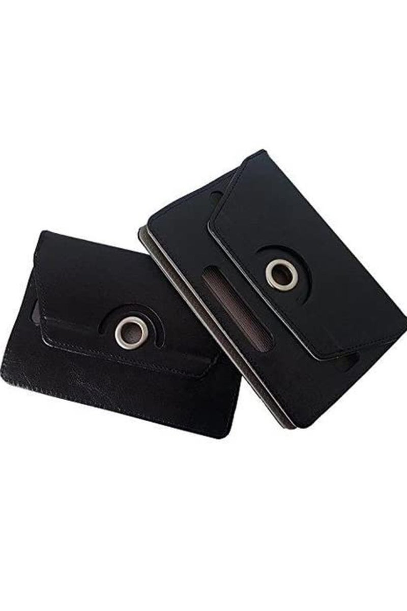 عام غطاء لوحي 10 بوصة - غطاء جلدي عالمي مع حامل قائم، قابل للدوران 360°، يناسب جميع الأجهزة اللوحية بنظام أندرويد مقاس 9.6-11 بوصة. - Image 2