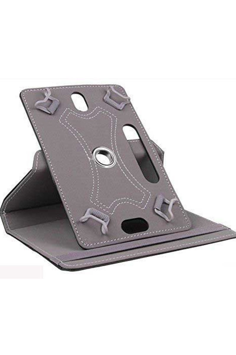 عام غطاء لوحي 10 بوصة - غطاء جلدي عالمي مع حامل قائم، قابل للدوران 360°، يناسب جميع الأجهزة اللوحية بنظام أندرويد مقاس 9.6-11 بوصة. - Image 4