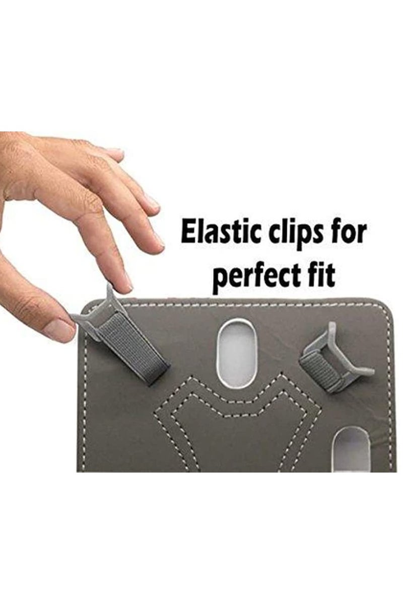 عام غطاء لوحي 10 بوصة - غطاء جلدي عالمي مع حامل قائم، قابل للدوران 360°، يناسب جميع الأجهزة اللوحية بنظام أندرويد مقاس 9.6-11 بوصة. - Image 3