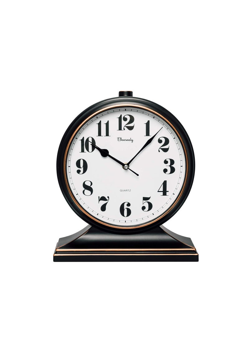 Beesealy Beesealy Table ClockModern Table Clock SilentNonTicking 10inch dial Clear and Easy to Read Used for Living Room Bedroom Decoration 