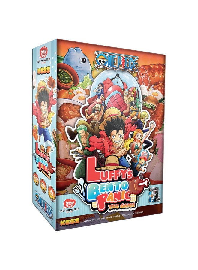 KESS One Piece: Luffy’s Bento Panic Game for Players Ages 10 & Up, Playtime 30 Mins, Anime, Quick to Learn, Feasting Fun: Lunch is Served, with a Side of Panic - Image 1