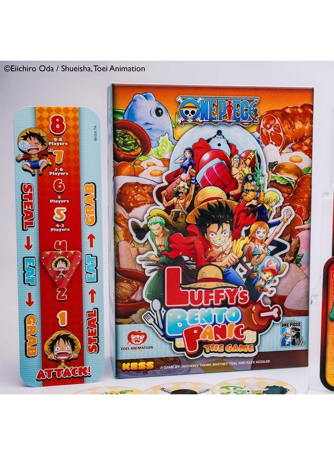 KESS One Piece: Luffy’s Bento Panic Game for Players Ages 10 & Up, Playtime 30 Mins, Anime, Quick to Learn, Feasting Fun: Lunch is Served, with a Side of Panic - Image 2