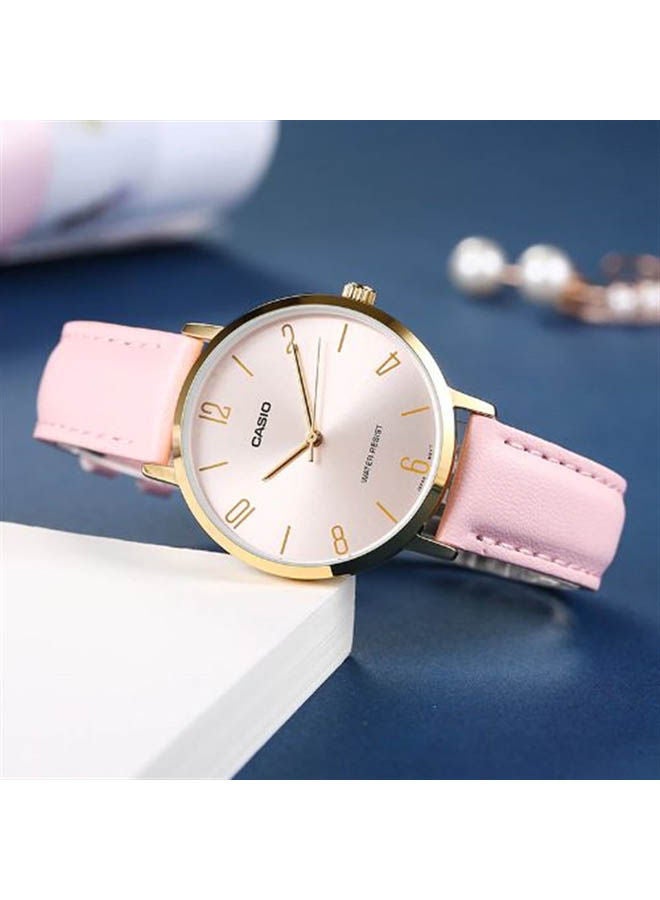 كاسيو ساعة يد من جلد بعقارب LTP-VT01GL-4BUDF - Image 2