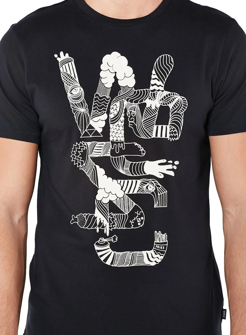 WESC Smoking Overlay T-Shirt