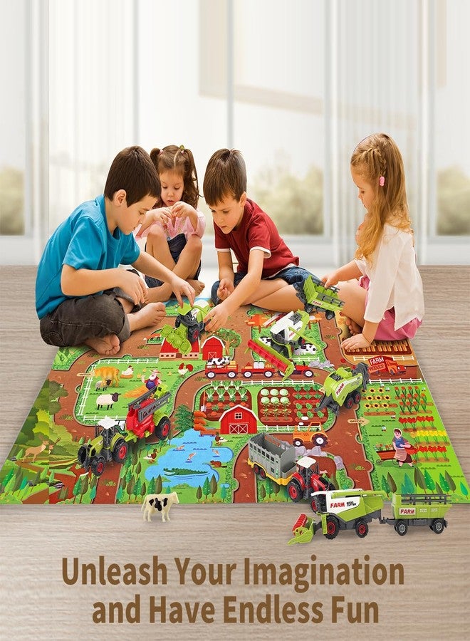 Oriate Kids Toy Dream Mat Happy Farm Activity Playmat, Parent-Child Interaction Game Rug, Ideal Children's Educational Floor Mats for Bedroom Playroom Play and Learn 552-F - Image 2
