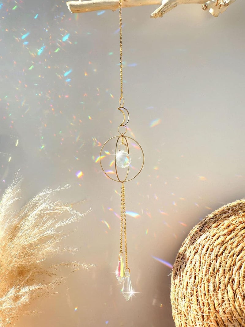 Cactopia Crystal Prism Suncatcher, Rainbow Maker - Window, Balcony, Garden Decorative Accessory (B16) - Image 1