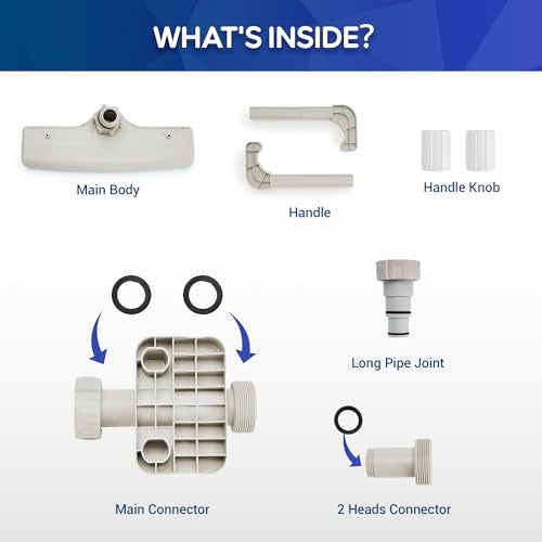 MUSCCCM Pool Fountain for Above Ground Pools, Pool Sprinkler Upgraded 360° Adjustable Spray, Pool Water Fountain Swimming Accessories, Cooling & Relaxation (Beige) - Image 5