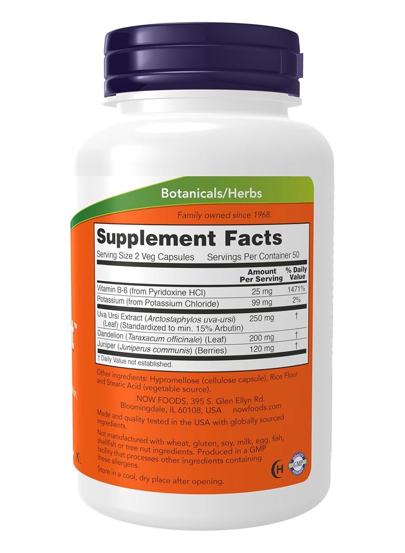 Now Foods Water Out Fluid Balance 100 Veg Capsules - Image 2