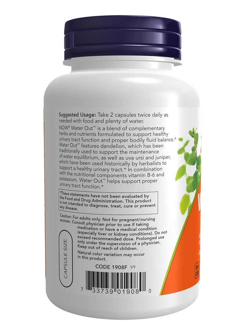Now Foods Water Out Fluid Balance 100 Veg Capsules - Image 3