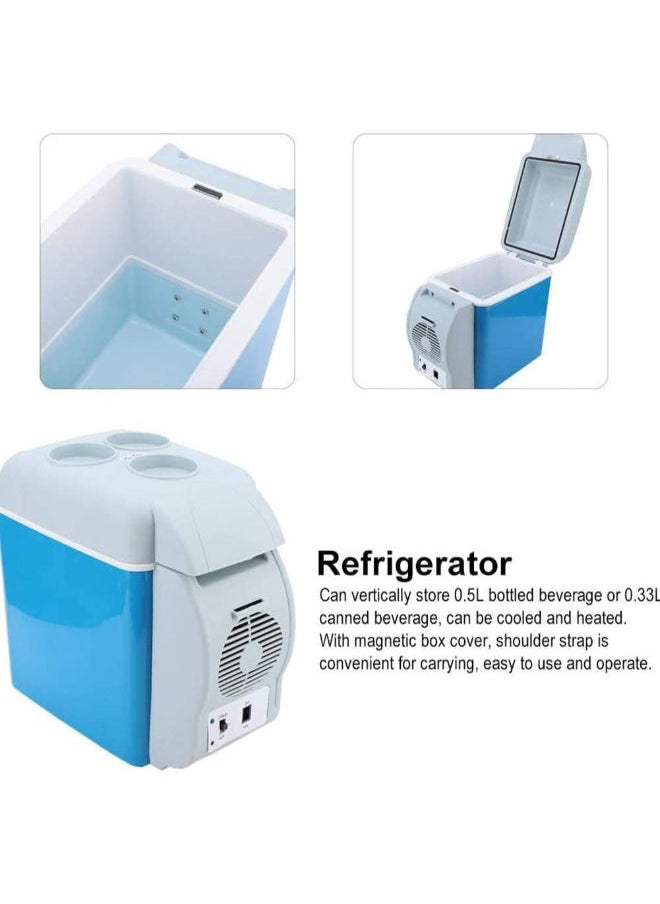 SHOPI - Portable 7.5L Mini Car Fridge Freezer Cooler Warmer 12V Camping Travel Refrigerator Frigobar - Image 1