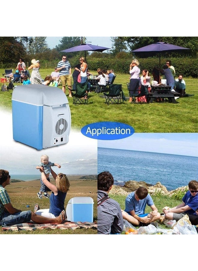SHOPI - Portable 7.5L Mini Car Fridge Freezer Cooler Warmer 12V Camping Travel Refrigerator Frigobar - Image 1