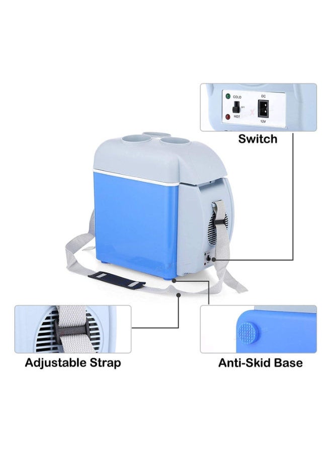 SHOPI - Portable 7.5L Mini Car Fridge Freezer Cooler Warmer 12V Camping Travel Refrigerator Frigobar - Image 1