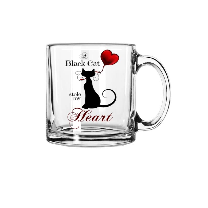 V Kraft Unique CAT Lover Printed Transparent Mug That is Unique Gift for Birthday Gifting and Any Other Special Day Coffee Mug Tea Cup Pack of 1 330ml CT 01 - Image 1