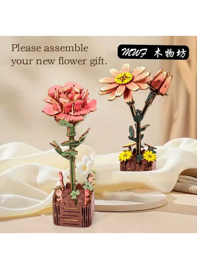 Lily Of The Valley 3D Wooden Puzzle Educational STEM Toy Desktop Decor - Image 5