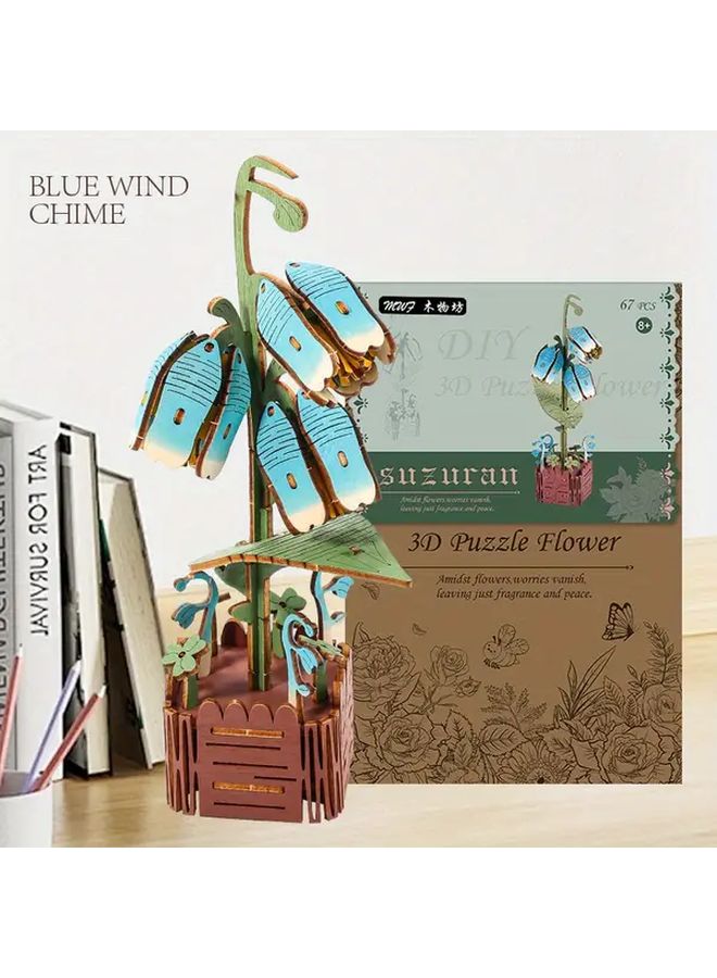 Lily Of The Valley 3D Wooden Puzzle Educational STEM Toy Desktop Decor - Image 1