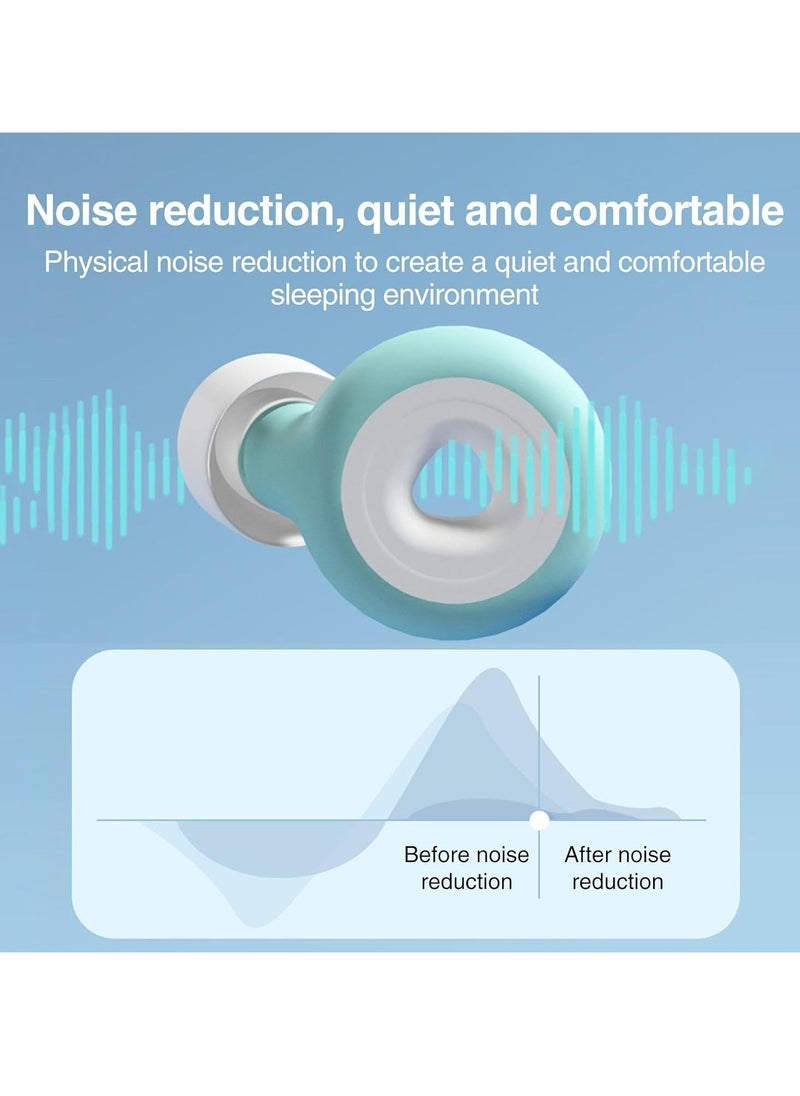 Generic - Silicone Ear Plugs | Reusable Silicone Swimming Earplugs, Hearing Protection, Comfortable Anti-Noise Earplugs for Study, Swimming, Sleeping, Travel - Image 1
