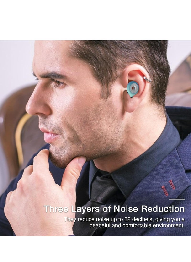 Generic - Silicone Ear Plugs | Reusable Silicone Swimming Earplugs, Hearing Protection, Comfortable Anti-Noise Earplugs for Study, Swimming, Sleeping, Travel - Image 1