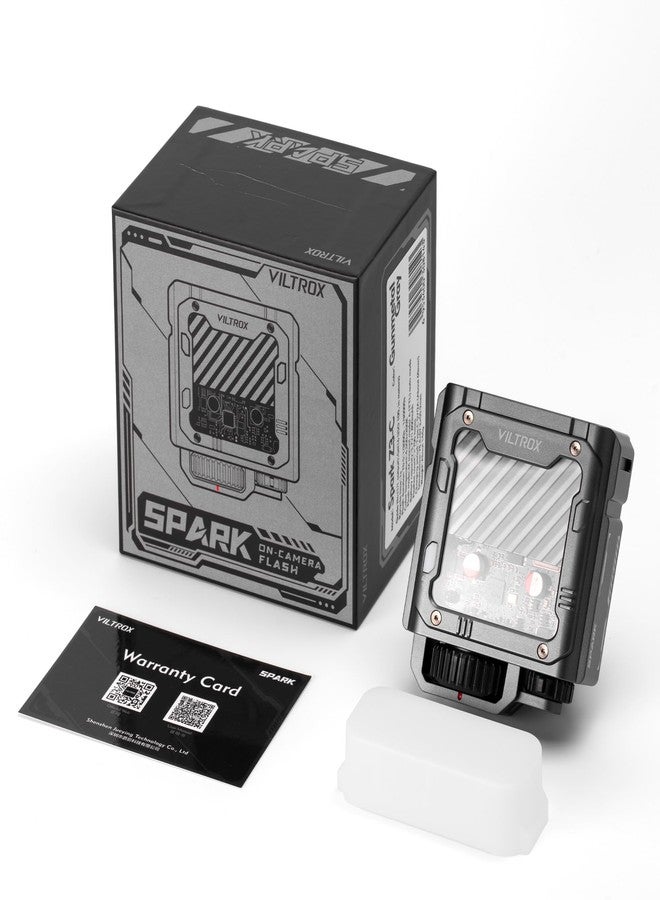 VILTROX TTL Flash, 1800mAh On Camera Flash for Canon Camera, 26W/s 5600K Small Flash for Camera, GN16 Mini Flash, 1s Recycle Time, with Softbox (Spark Z3-C, Gray) - Image 5