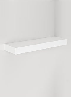 AsolBD AsolBD Decorative Floating Wall Mounted Shelves with Stylish Invisible Brackets, Modern Faux Wood Storage with Matte Finish for Bedroom, Living Room, Bathroom, Kitchen Décor, 1 Piece White  - Image 2