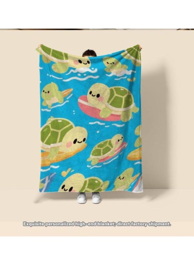 عام بطانية رقيقة من الفانيلا الكرتونية للأطفال والرضع (دافئة ومريحة، ومناسبة للنوم والألعاب) 70 سم * 100 سم - Image 2