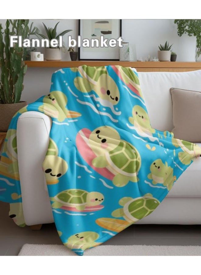 عام بطانية رقيقة من الفانيلا الكرتونية للأطفال والرضع (دافئة ومريحة، ومناسبة للنوم والألعاب) 70 سم * 100 سم - Image 5