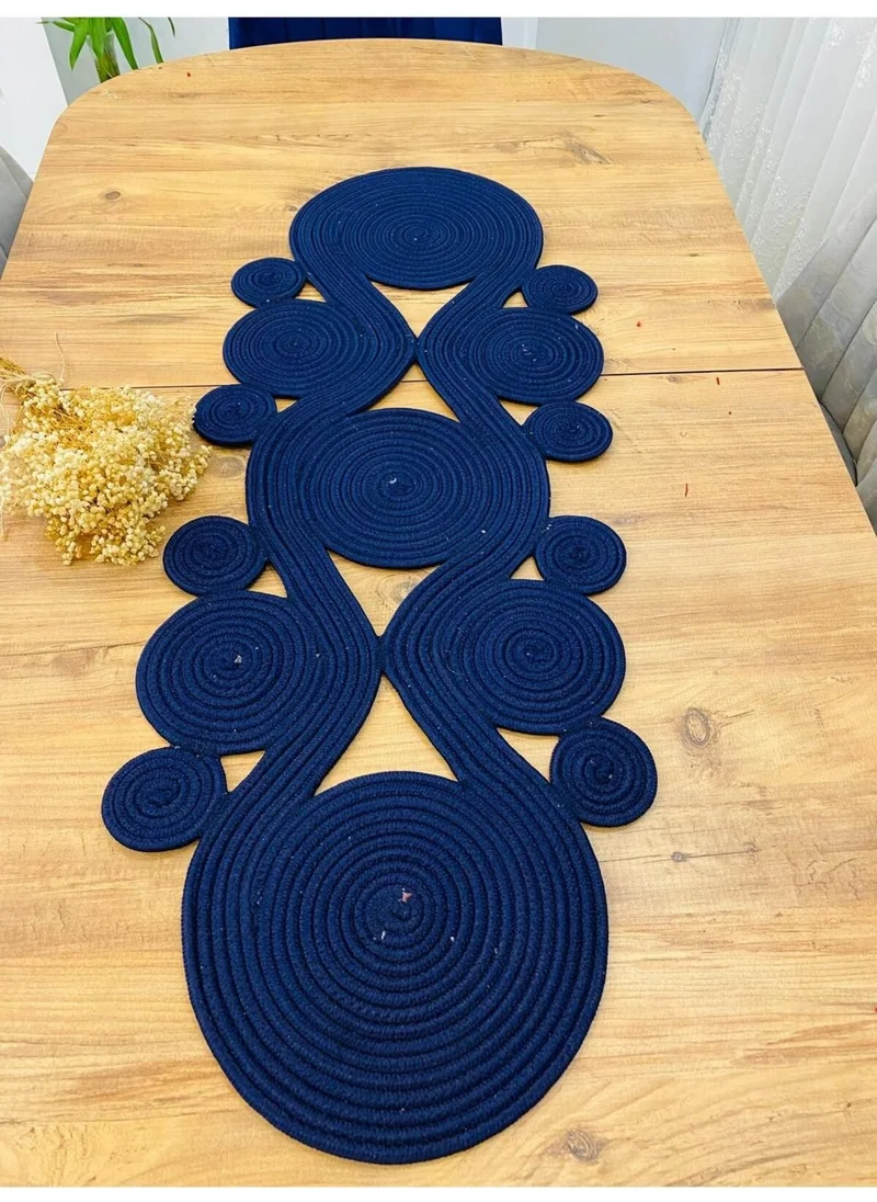 BDZ Deri BDZ Leather Jute Bohemian Style Decorative Runner 40x110 cm