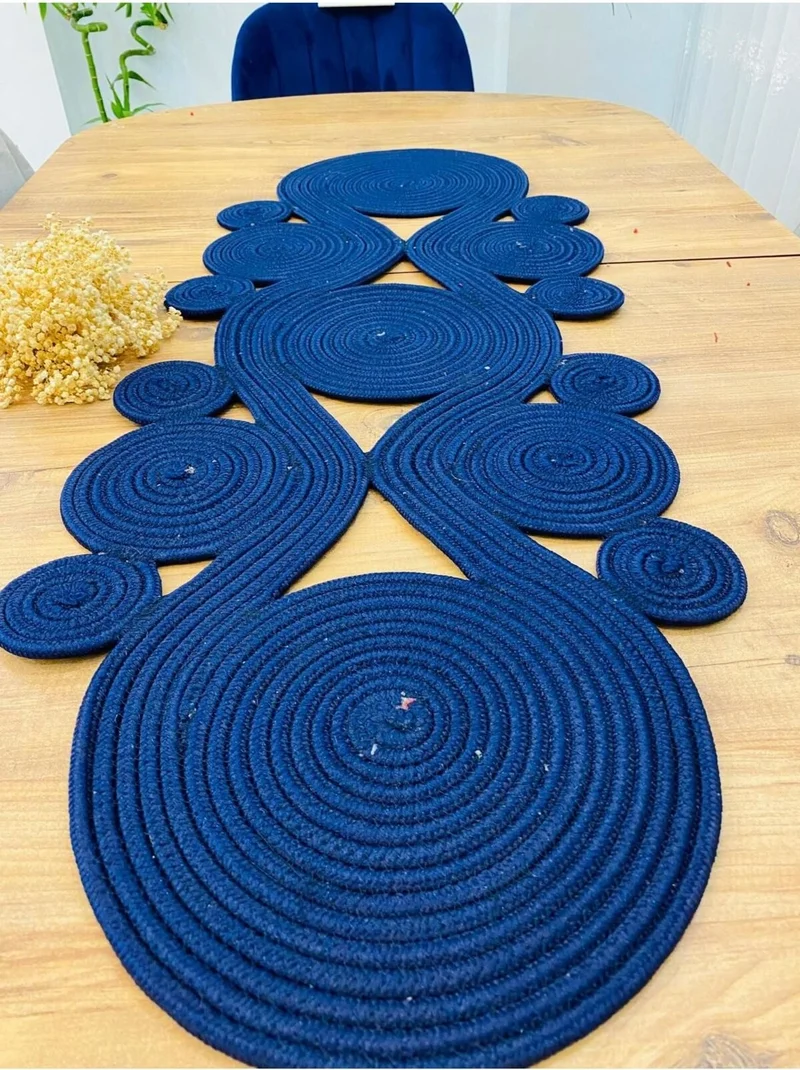 بدز ديري BDZ Leather Jute Bohemian Style Decorative Runner 40x110 cm