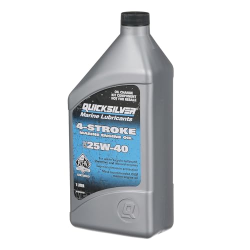 Quicksilver 25W-40 Oil Change Kit for 4-stroke 75hp, 90hp and 115hp Mercury 1.7L outboards - Image 4