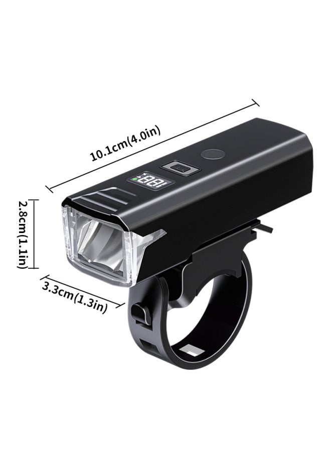 Generic Bicycle Light Night Riding Headlight Rainproof USB Charging Mountain Road Children's Bicycle Light Riding Light-Color:Q02-Bicycle Light-Digital Display - Image 1