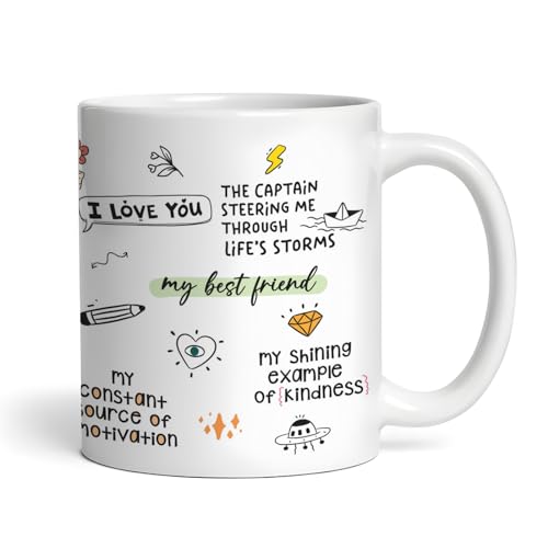 Gogirgit Ceramic Coffee Mug Collection for Dad, Fathers Day/Birthday Gift, 330ml, Microwave Safe (Papa Love Gratitude) - Image 3