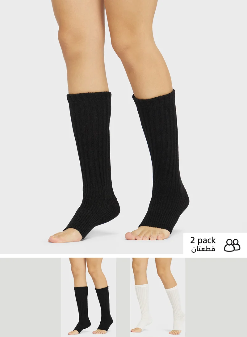 Ginger 2PK Ribbed Leg Warmer