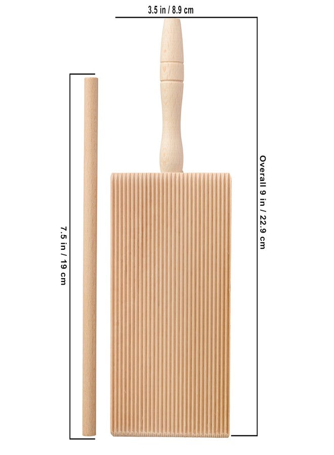 Redecker Wooden Gnocchi & Garganelli Grooved Board - Untreated Beechwood, Ergonomic Handle, Traditional Ridges for Perfect Pasta Texture - Ideal for Fresh Homemade Pasta, Handmade in Italy - Image 3