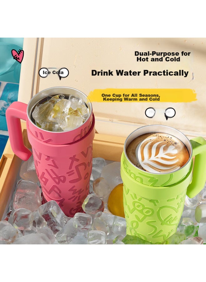 Zippo Insulated Mug, Large Capacity, Ice-cold Cup, Stainless Steel Water Bottle, Keeps Cold, Stylish Design, 1250ml - Image 4