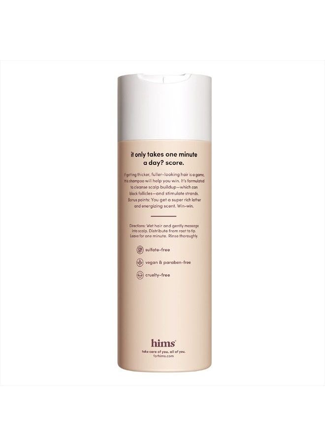 HIMS & HERS - hims thick fix hair shampoo for thinning hair with saw palmetto to add volume and moisture, no parabens or sulfates, vegan and cruelty free, 2 pack, 6.4oz - Image 1