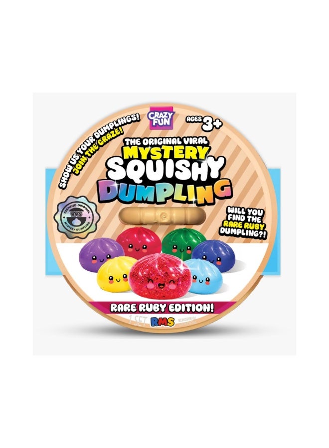 Original RMS Crazy Fun Squishy Dumpling - Rare Ruby Edition