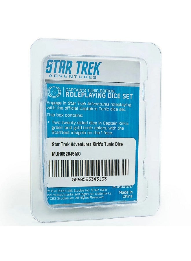 Modiphius Entertainment Star Trek Adventures: Captain Kirk's Tunic Dice - 6 Piece Roleplaying Dice Set, Green (MUH052045) - Image 3